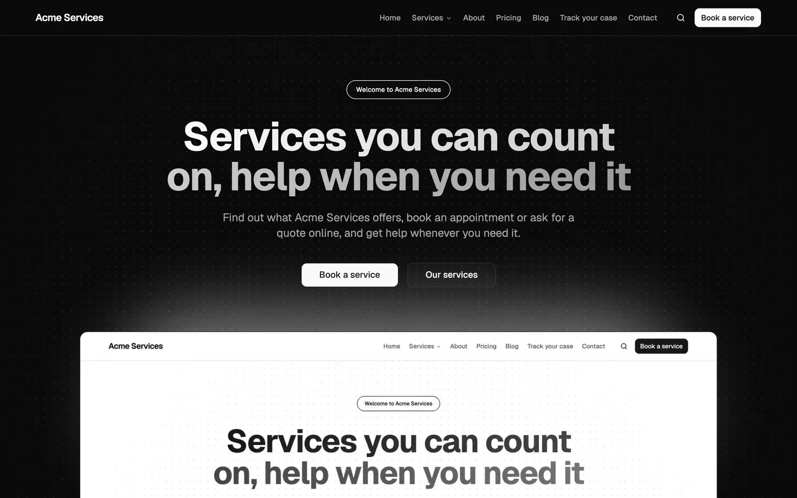 A website built with Hafoso
